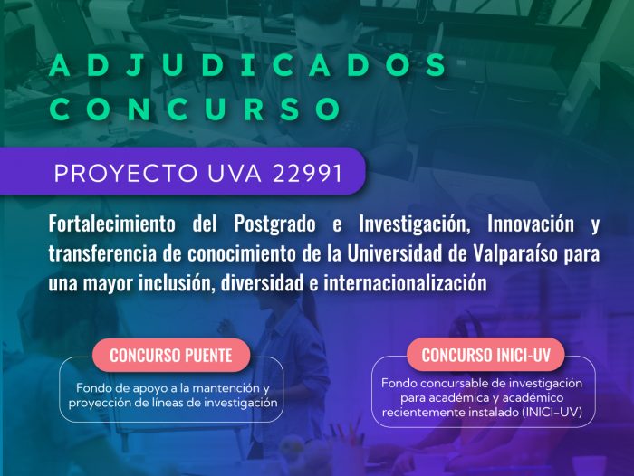 Investigadores UV se adjudican proyectos en marco de los Concursos INICI y Puente